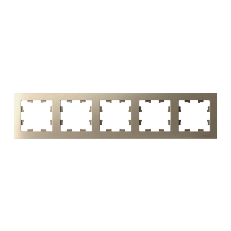 Рамка 5-м AtlasDesign универс. шампань SchE ATN000505