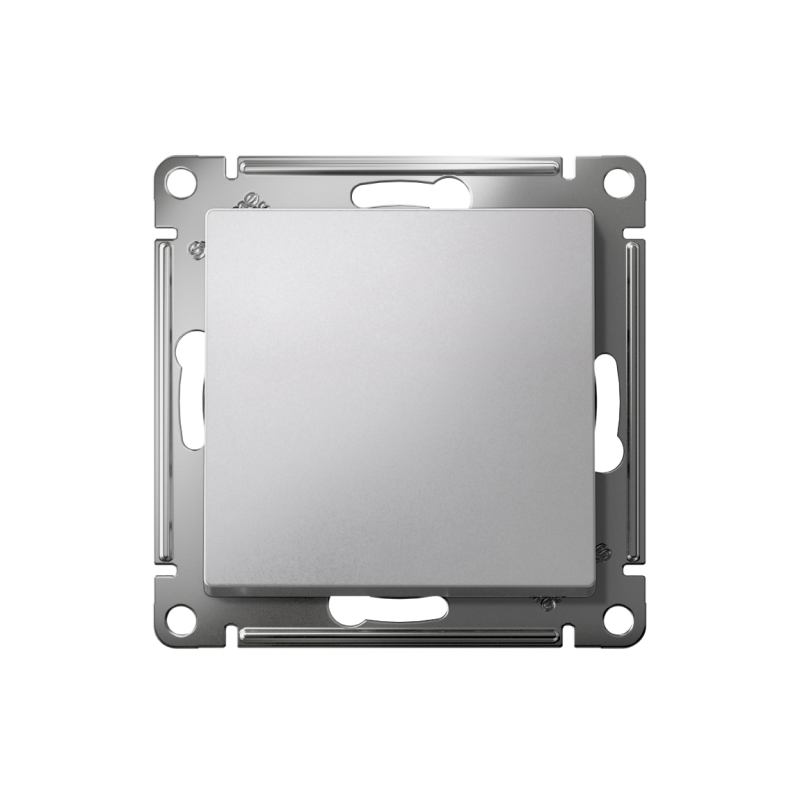 Механизм переключателя 1-кл. СП AtlasDesign 10А IP20 (сх. 6) 10AX алюм. SchE ATN000361