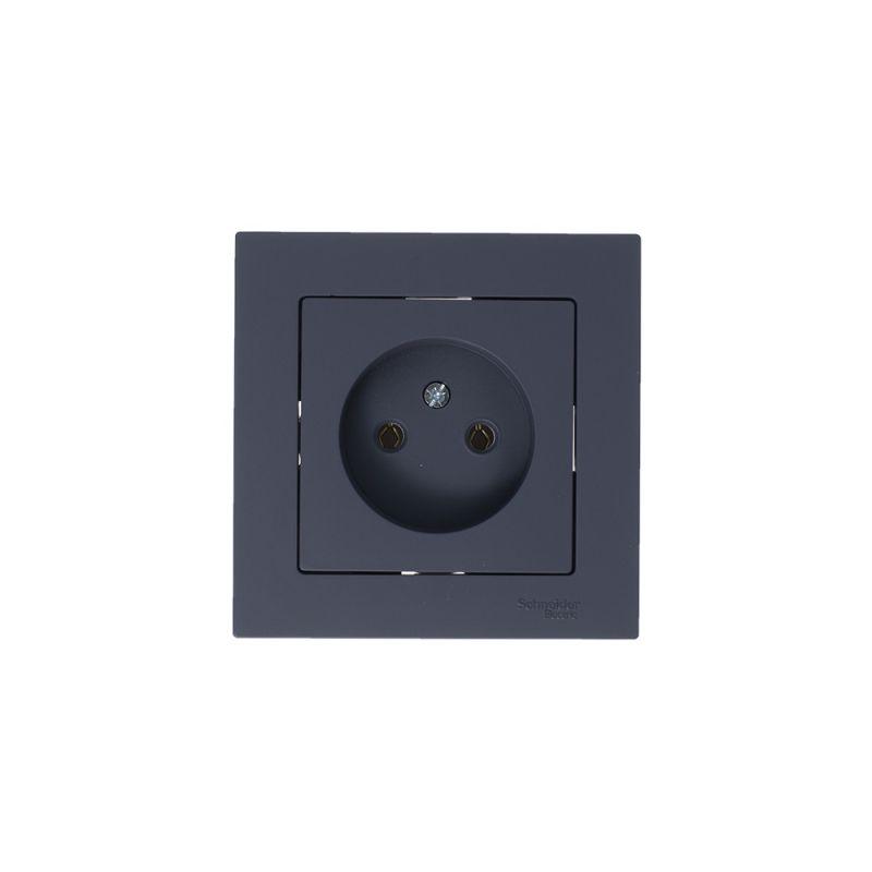 Механизм розетки 1-м СП AtlasDesign 16А IP20 без заземл. грифель SchE ATN000741