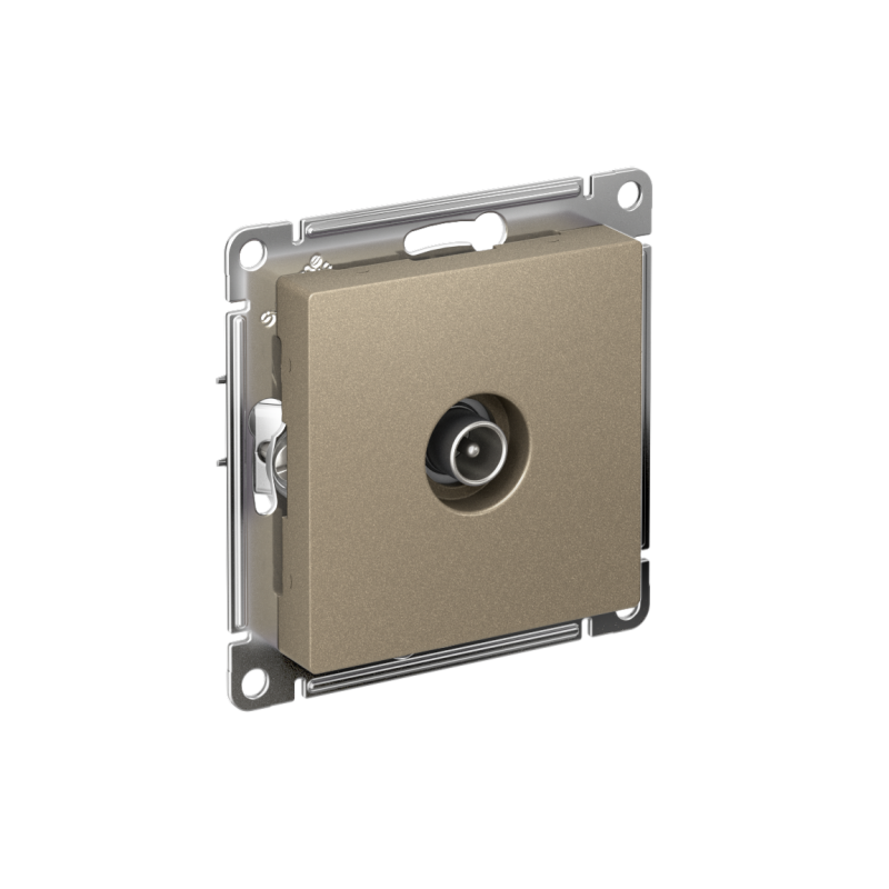 Механизм розетки TV оконечной AtlasDesign 1DB шампань SchE ATN000591
