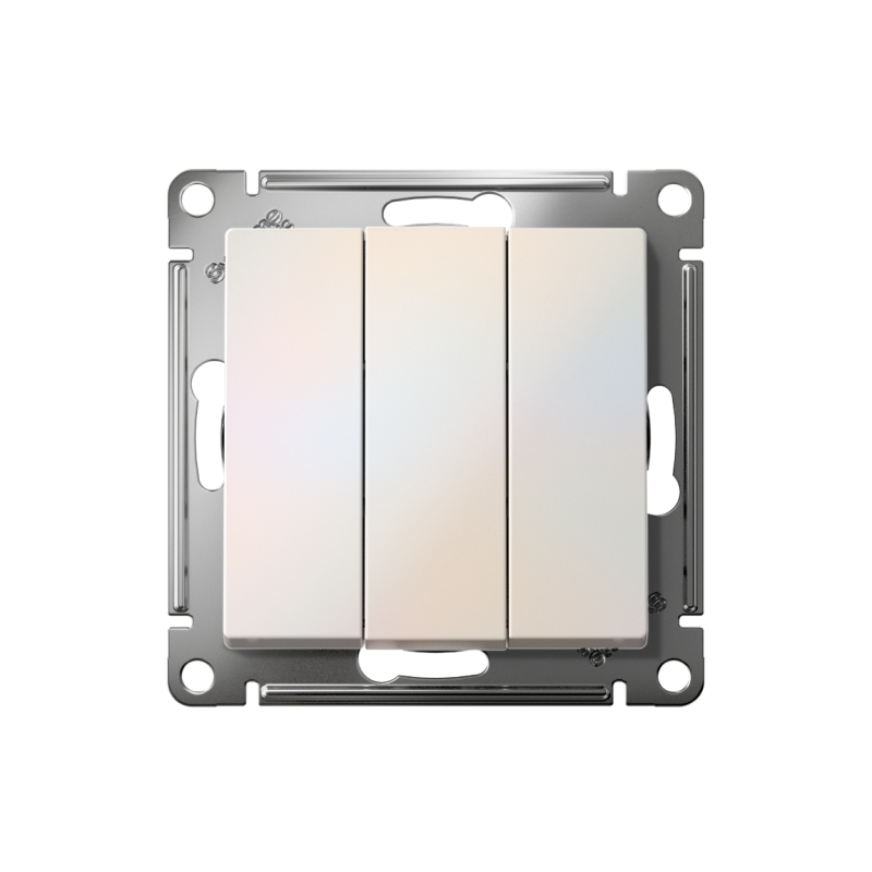 Механизм выключателя 3-кл. СП AtlasDesign 10А IP20 (сх. 1+1+1) 10AX жемчуж. SchE ATN000431