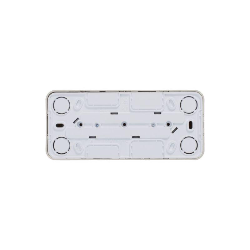 Розетка 3-м ОП Blanca 16А IP20 250В без заземл. без защ. шторок с изолир. пластиной беж. SchE BLNRA000317