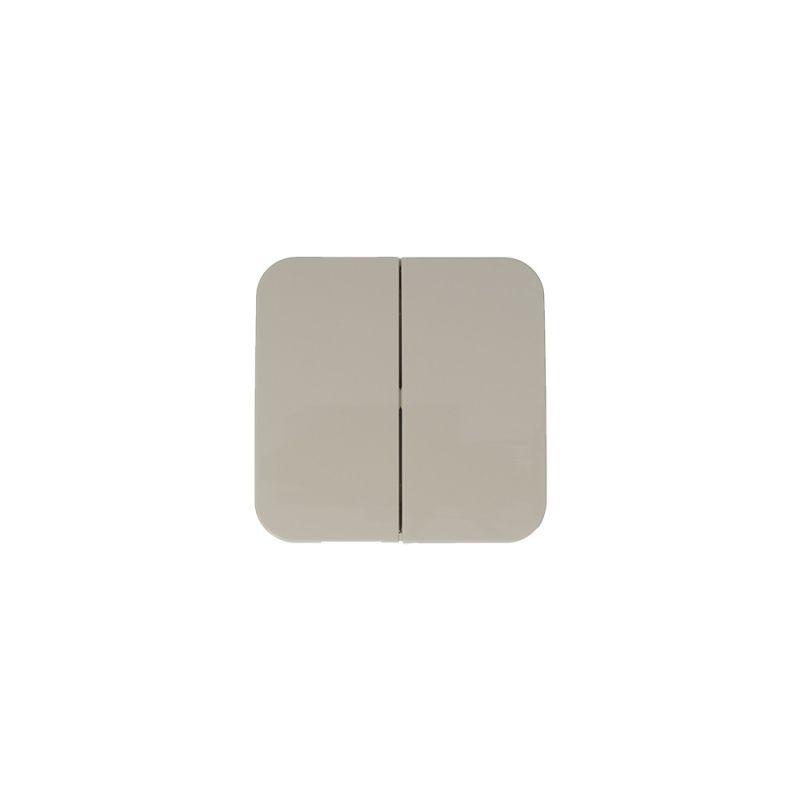 Выключатель 2-кл. ОП Blanca 10А IP20 (сх. 5) 250В с изолир. пластиной беж. SchE BLNVA105017