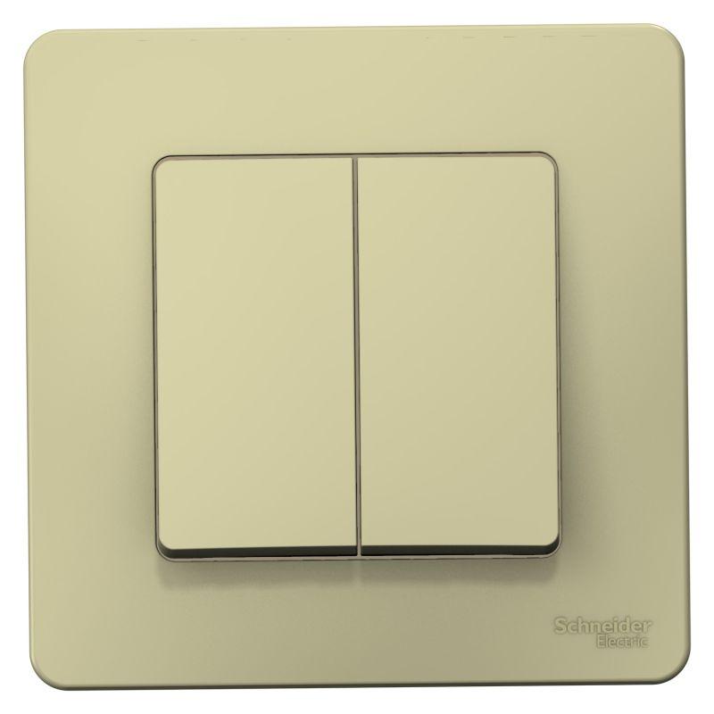 Выключатель 2-кл. СП Blanca 10А IP20 (сх. 5) 250В беж. SchE BLNVS010507