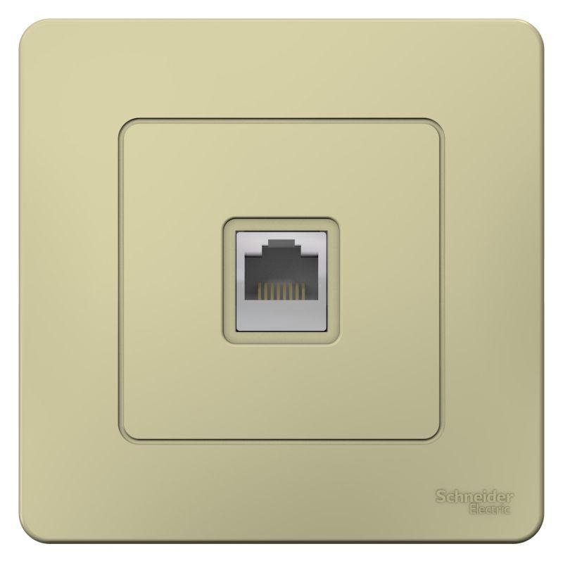 Розетка компьютерная 1-м СП BLANCA RJ45 кат.5e беж. SchE BLNIS045007