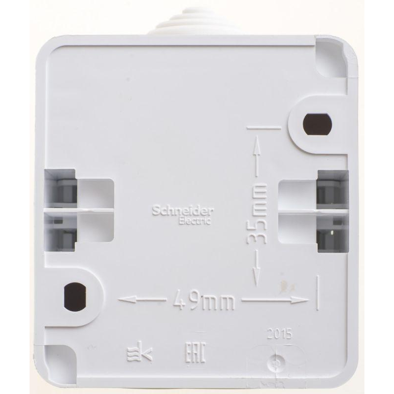 Выключатель 1-кл. ОП Этюд 10А IP44 10AX бел. SchE BA10-041B