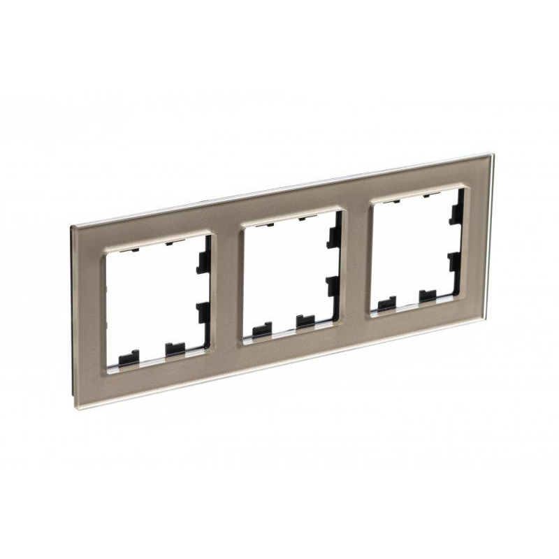 Рамка 3-м AtlasDesign Nature стекло шампань SchE ATN320503