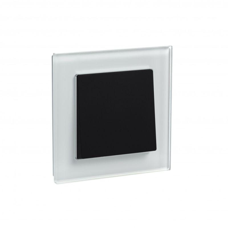 Рамка 1-м AtlasDesign Nature матов. стекло бел. SchE ATN330101