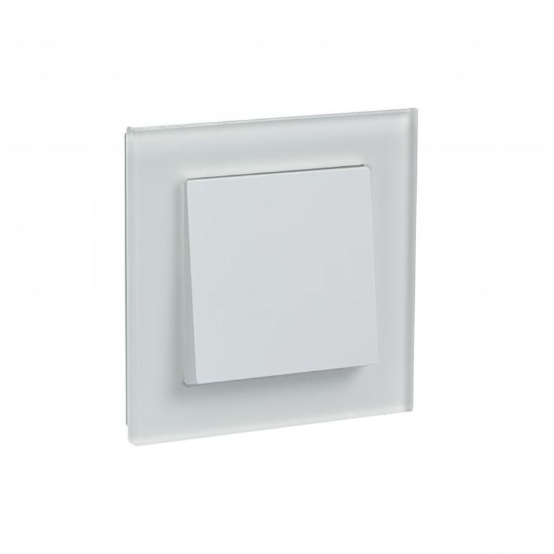 Рамка 1-м AtlasDesign Nature матов. стекло бел. SchE ATN330101