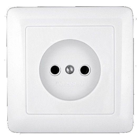 Розетка 1-м СП 1мод. Хит 10А IP20 250В без заземл. без защ. шторок бел. SchE RS10-132-B