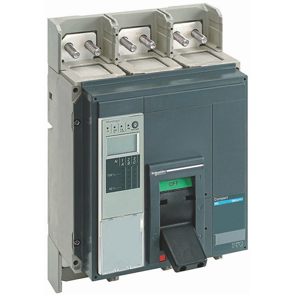 Автоматический выключатель ComPact NS630bH, 70 kA при 415 В пер.тока, расцепитель MicroLogic 2.0A, 630A, стацион.,4П4Т