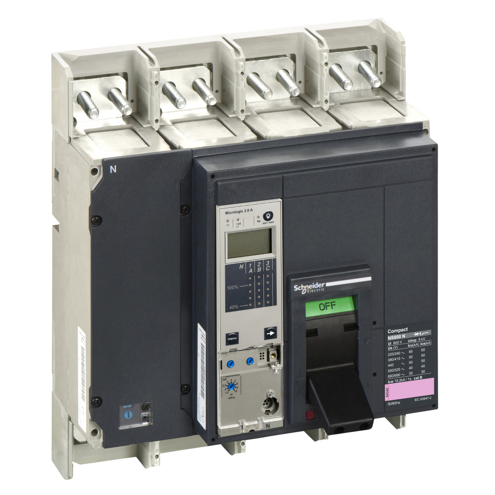 ВЫКЛЮЧАТЕЛЬ NS800 N 4P+ MICROLOGIC 2.0A В СБОРЕ