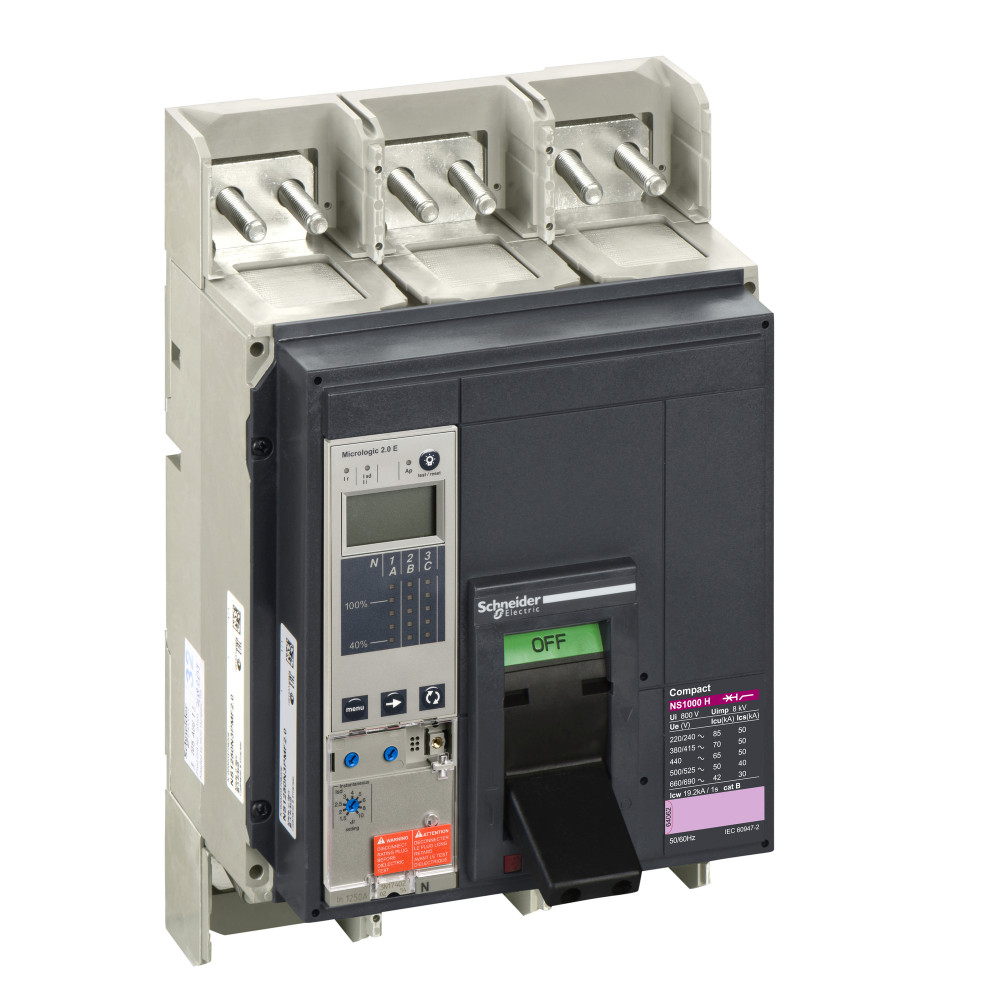 3П3Т АВТОМАТИЧЕСКИЙ ВЫКЛЮЧАТЕЛЬ MICROLOGIC2.0E NS1000 H