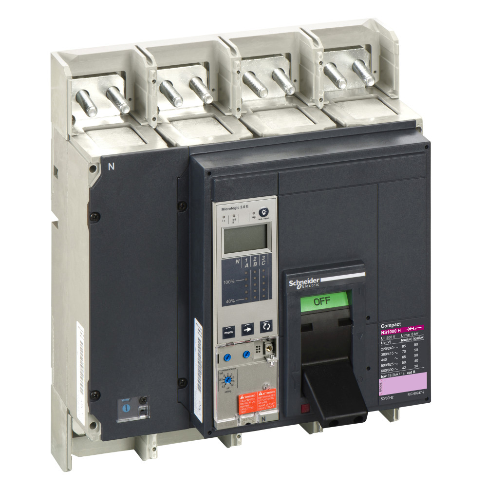 4П4Т АВТОМАТИЧЕСКИЙ ВЫКЛЮЧАТЕЛЬ MICROLOGIC2.0E NS1000 H