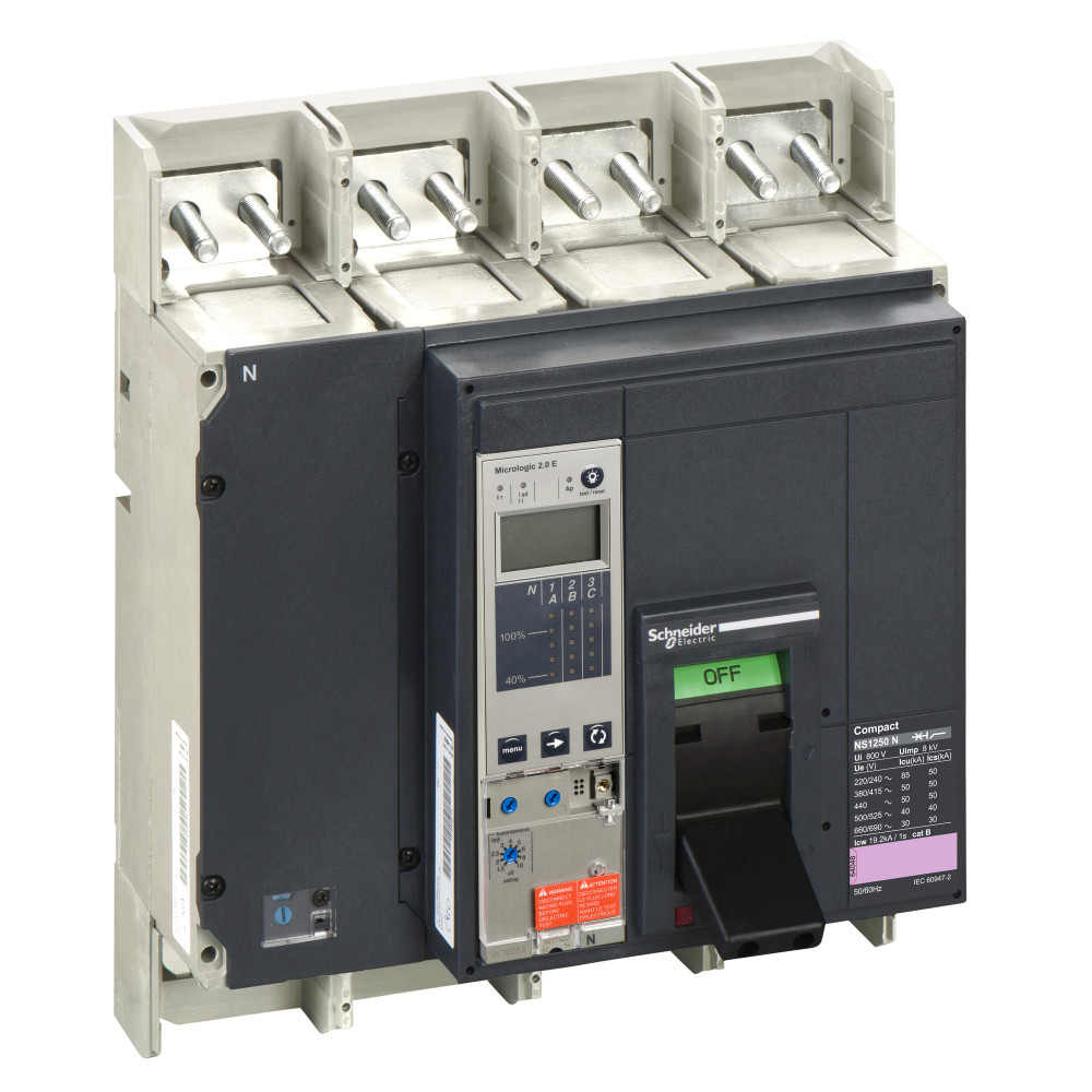 4П4Т АВТОМАТИЧЕСКИЙ ВЫКЛЮЧАТЕЛЬ MICROLOGIC2.0E NS1250 N
