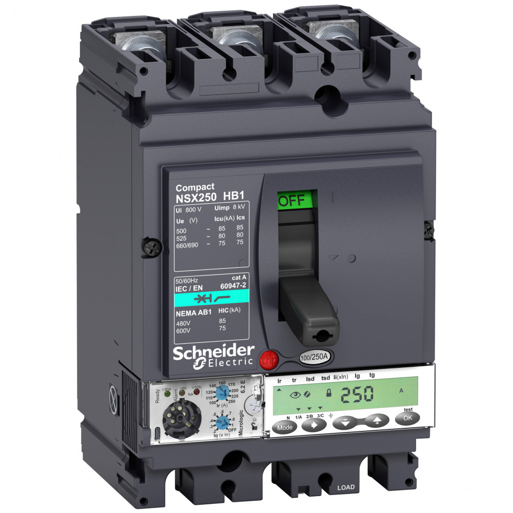 3П АВТОМ.ВЫК MIC6.2E 100A NSX250HB1 690B