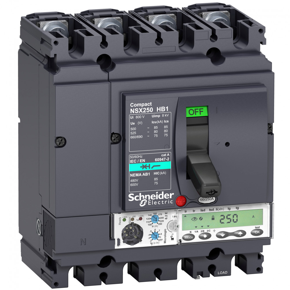 4П АВТОМ.ВЫК MIC6.2E 160A NSX250HB1 690B