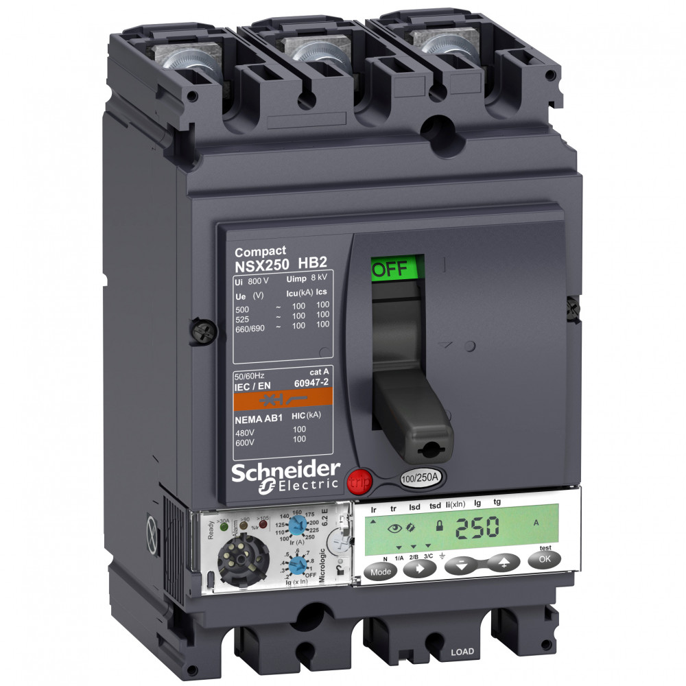 3П АВТОМ.ВЫК MIC6.2E 100A NSX250HB2 690B