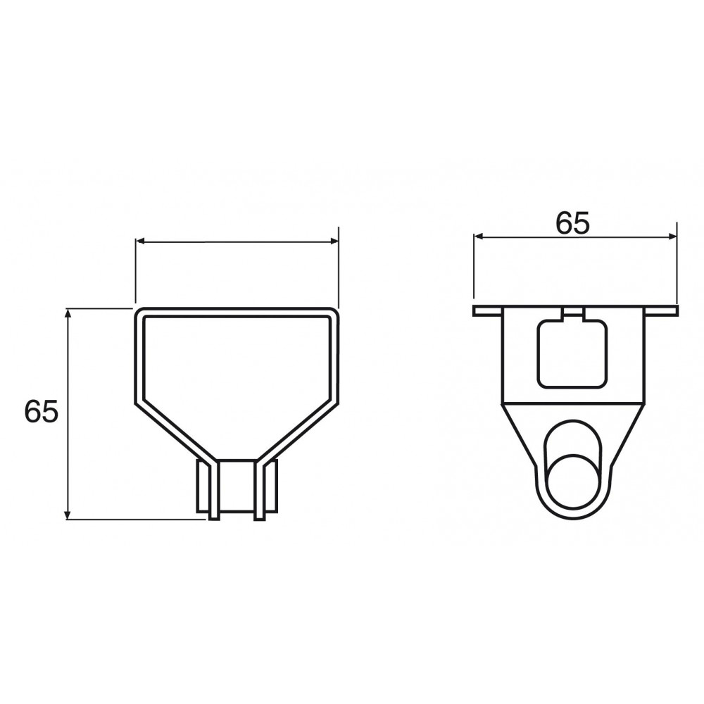 КРЕПЛЕНИЕ К ПОТОЛКУ ШАРНИР.B47/M8 SS316L