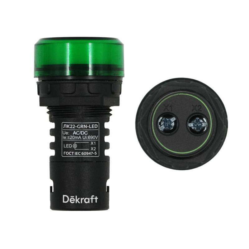 Арматура светосигнальная AD-22DS 220В LED ЛK-22 зел. SchE 25002DEK