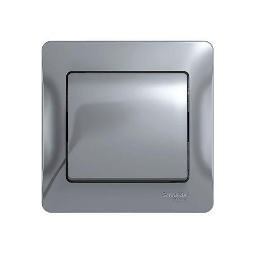 Выключатель 1-кл. СП Glossa 10А IP20 (сх. 1) 10AX в сборе алюм. SchE GSL000312 Выключатель 1-кл. СП Glossa 10А IP20 (сх. 1) 10AX в сборе алюм. SchE GSL000312