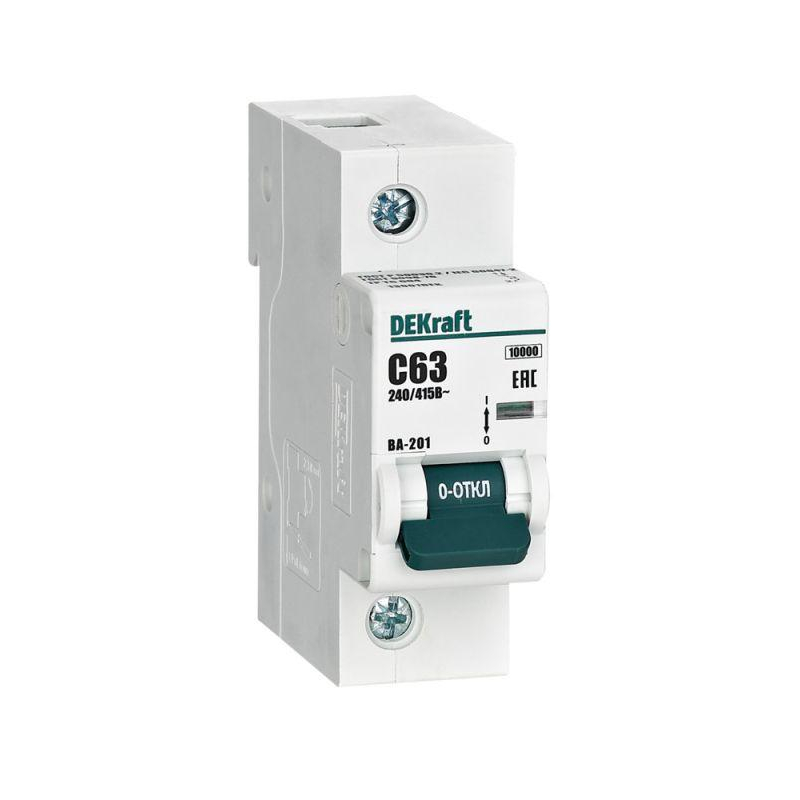 Авт. выкл. 1Р 63А х-ка С ВА-201 10кА