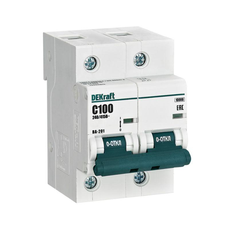 Авт. выкл. 2Р 100А х-ка С ВА-201 10кА