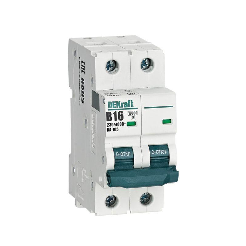 Авт. выкл. 2P 16A х-ка B ВА-105 10кА