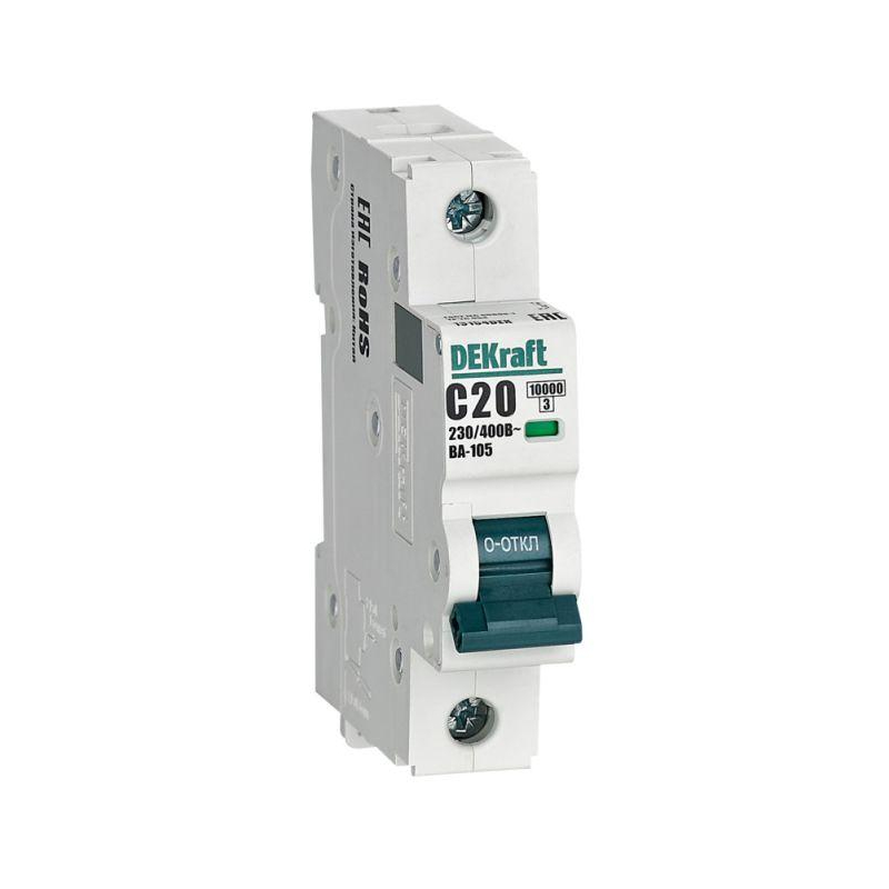 Авт. выкл. 1P 20A х-ка C ВА-105 10кА