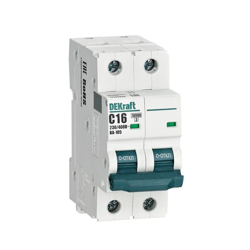 Авт. выкл. 2P 16A х-ка C ВА-105 10кА