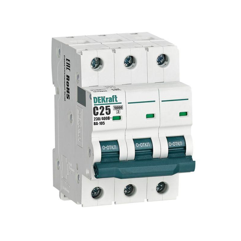 Авт. выкл. 3P 25A х-ка C ВА-105 10кА