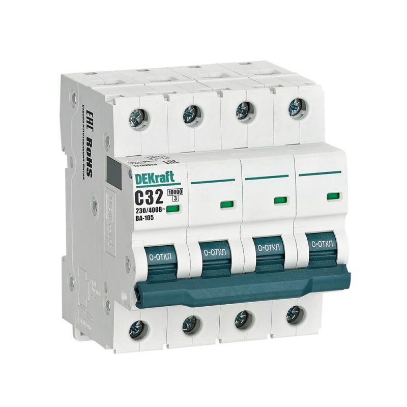 Авт. выкл. 4P 32A х-ка C ВА-105 10кА