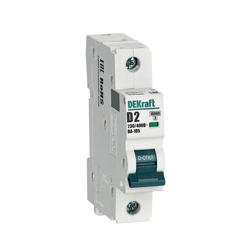 Авт. выкл. 1P 2A х-ка D ВА-105 10кА
