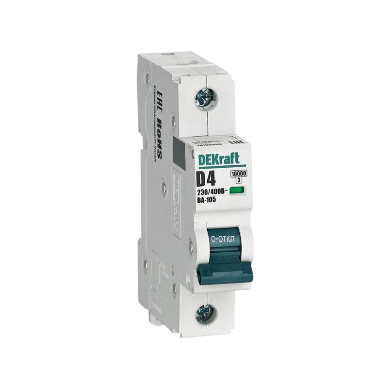 Авт. выкл. 1P 4A х-ка D ВА-105 10кА