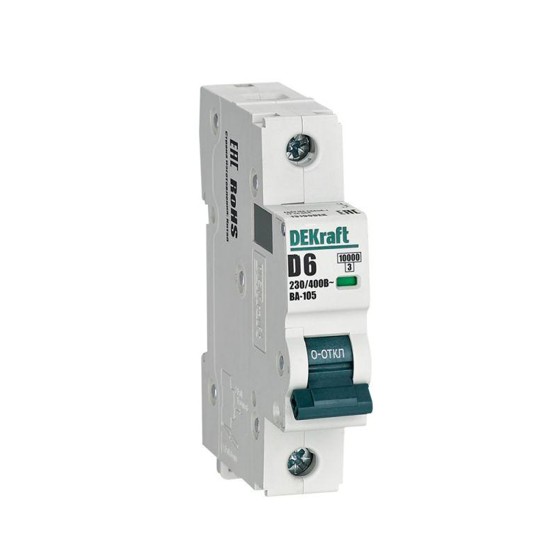 Авт. выкл. 1P 6A х-ка D ВА-105 10кА