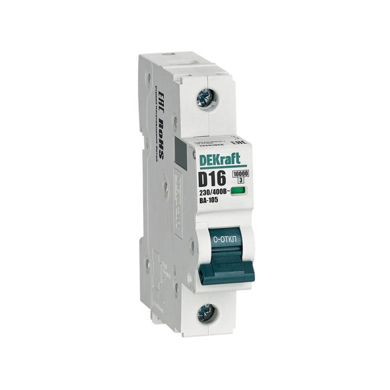 Авт. выкл. 1P 16A х-ка D ВА-105 10кА