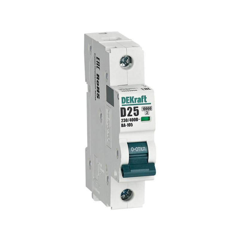 Авт. выкл. 1P 25A х-ка D ВА-105 10кА
