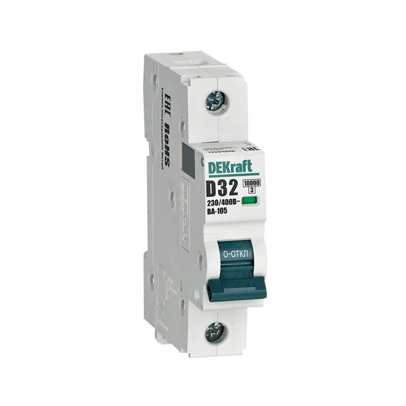 Авт. выкл. 1P 32A х-ка D ВА-105 10кА