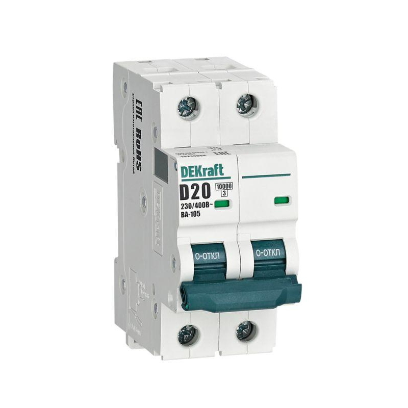 Авт. выкл. 2P 20A х-ка D ВА-105 10кА