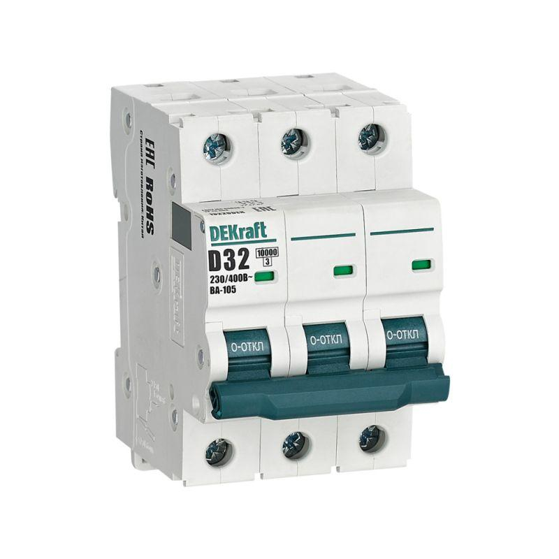 Авт. выкл. 3P 32A х-ка D ВА-105 10кА