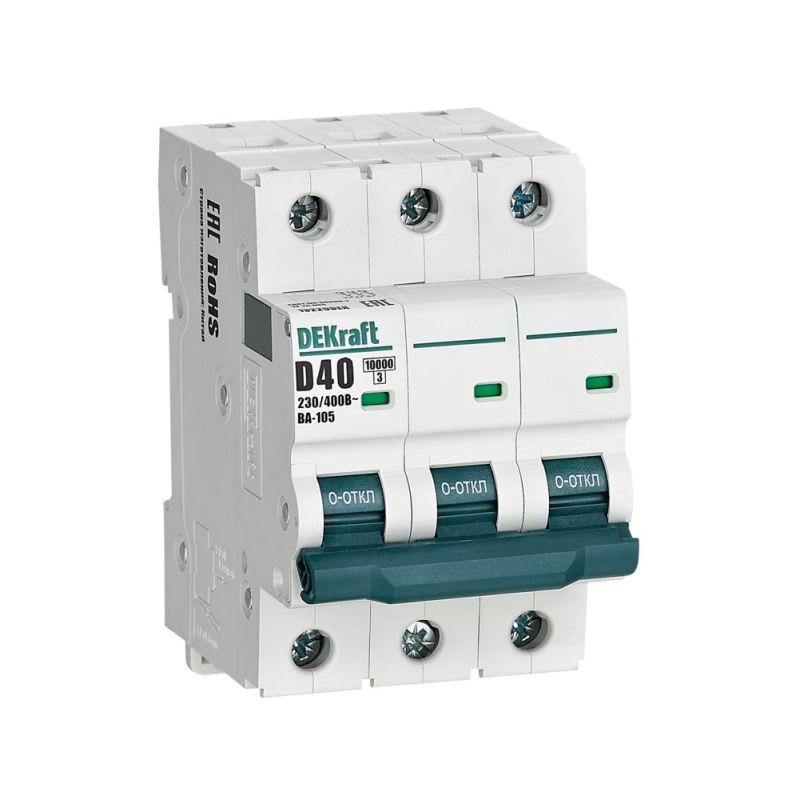 Авт. выкл. 3P 40A х-ка D ВА-105 10кА