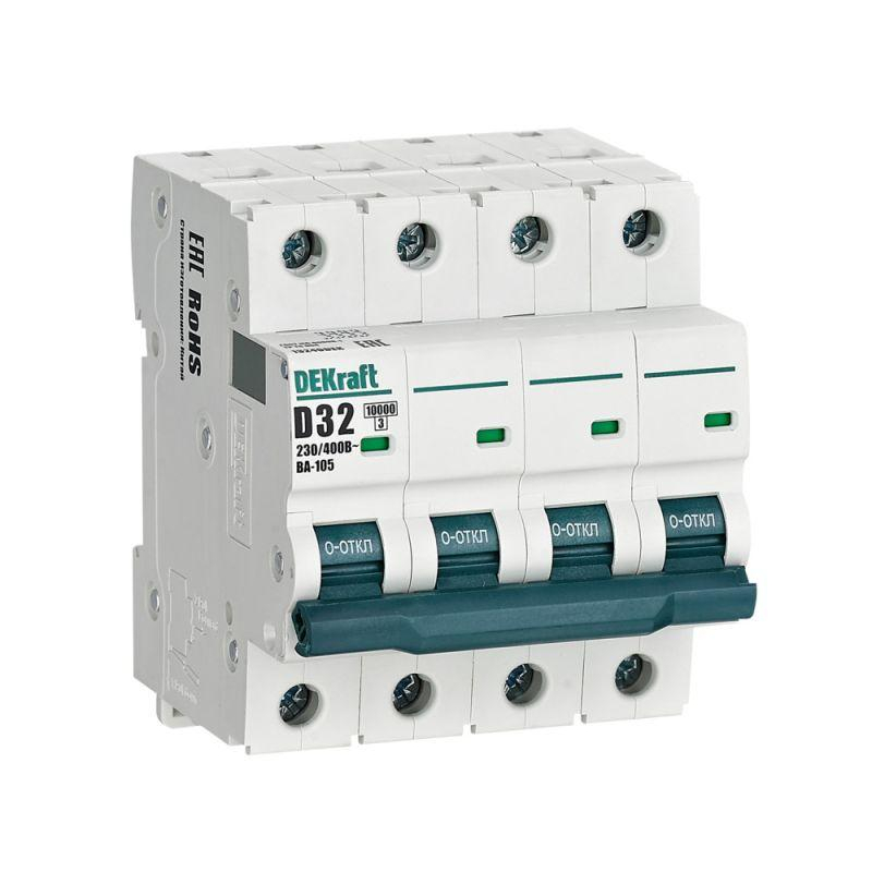 Авт. выкл. 4P 32A х-ка D ВА-105 10кА