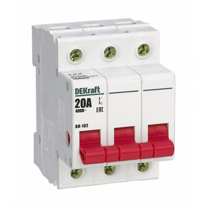 Выключатель-разъединитель 3Р 20А ВН-102