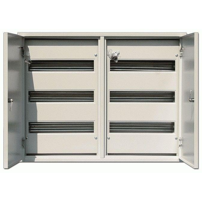 Корпус мет. нав. двудверный 520х685х120, 90 мод., IP31