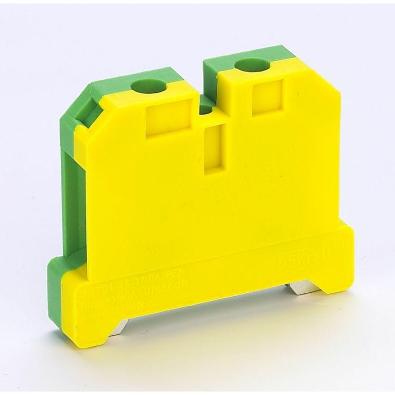 Зажим наборный заземляющий 100A 16мм2 ЗН-101 DEKraft