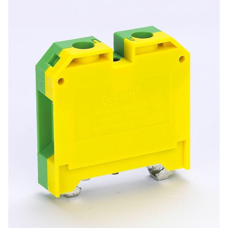 Зажим наборный заземляющий 125A 35мм2 ЗН-101 DEKraft