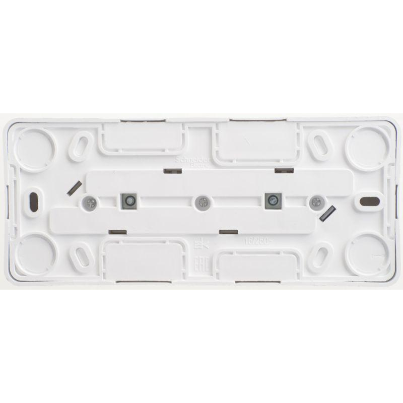 Розетка 3-м ОП Этюд 16А IP20 250В с заземл. без защ. шторок бел. SchE PA16-011B