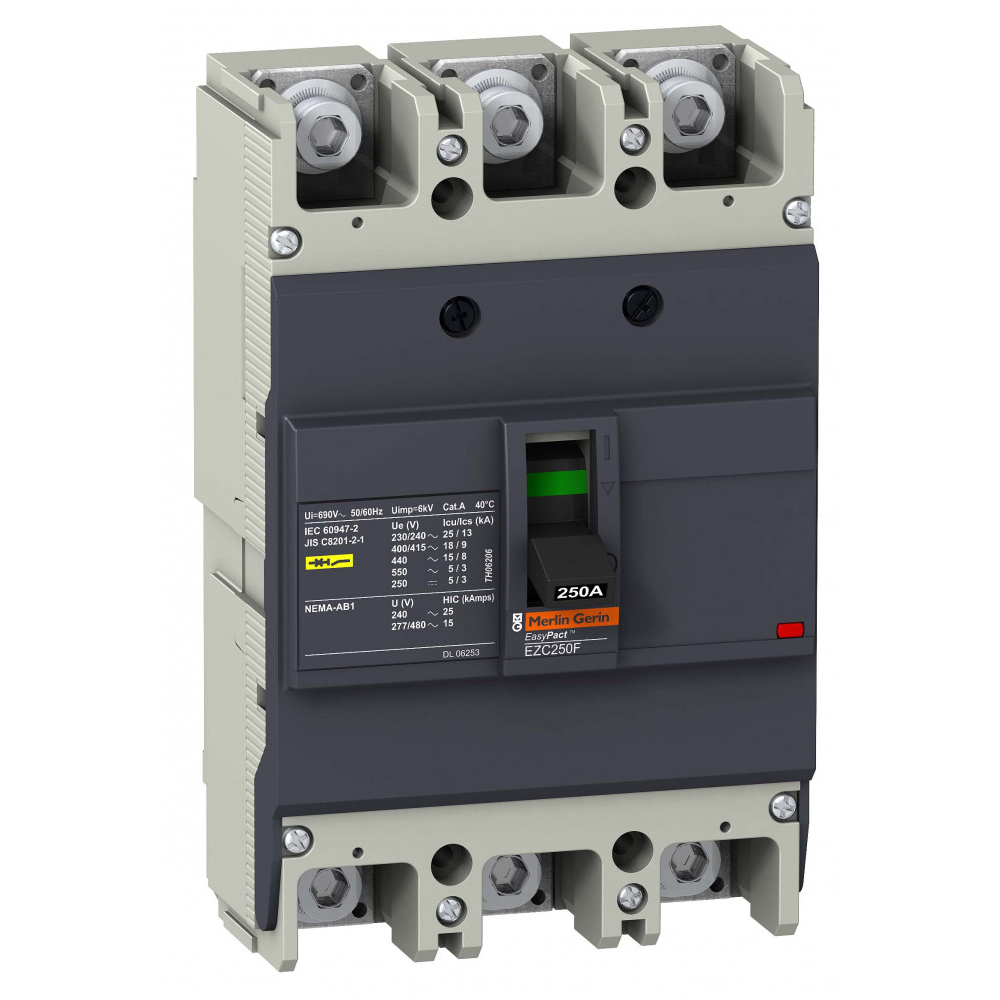 3П3Т АВТОМАТИЧЕСКИЙ ВЫКЛЮЧАТЕЛЬ EZC250F 18KA/400В 225 A