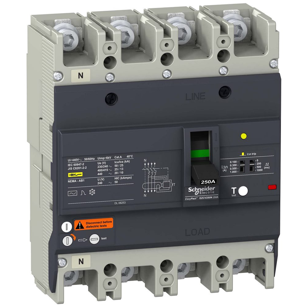А.В. С ДИФ.ЗАЩ. 25 KA/415 В 4П/4Т 200 A