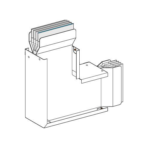 СЕКЦИЯ УГЛОВАЯ НА РЕБРО, 3L+N+PE, Al, 1250А